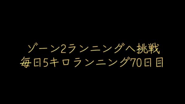 ゾーン2ランニングに挑戦｜毎日5km継続70日目の気づき